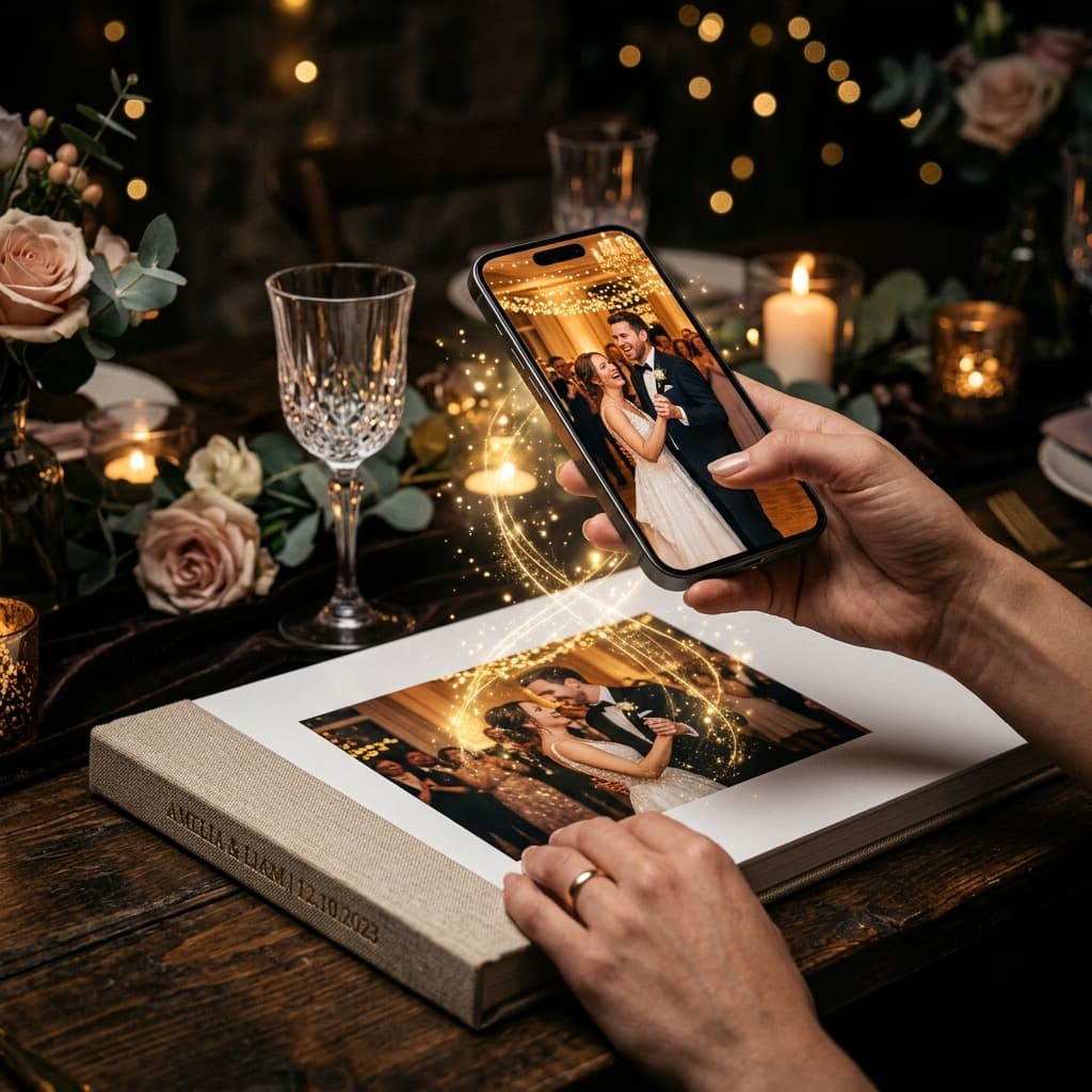 AR Wedding Album Mockup